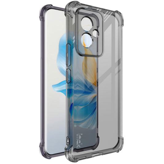 For Honor 100 5G imak Shockproof Airbag TPU Phone Case(Transparent Black)