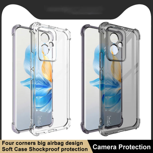 For Honor 100 5G imak Shockproof Airbag TPU Phone Case(Transparent Black)