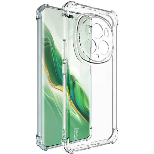 Pour Honor Magic6 Pro 5G Coque de téléphone TPU antichoc imak Airbag (Transparent)
