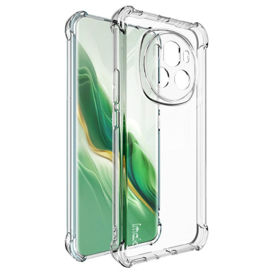 Pour Honor Magic6 5G imak Coque de téléphone en TPU antichoc avec airbag (Transparent)