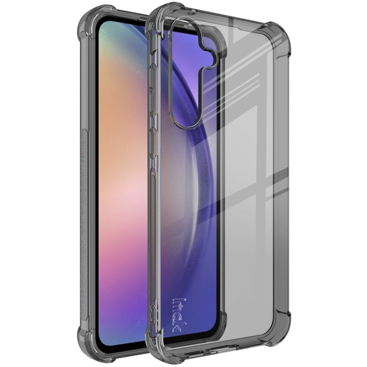 Pour Samsung Galaxy A55 5G Coque de Téléphone TPU Antichoc Airbag imak (Noir Transparent)