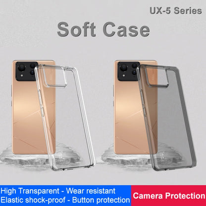 Pour Asus Zenfone 11 Ultra 5G Coque de protection en TPU antichoc transparente série imak UX-5 (Transparente)