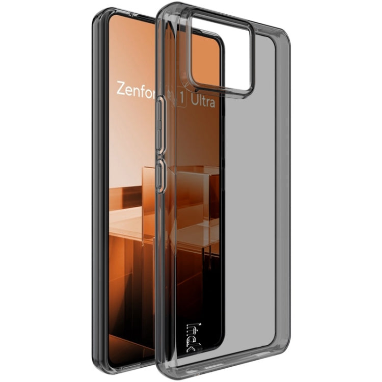 For Asus Zenfone 11 Ultra 5G imak UX-5 Series Transparent Shockproof TPU Protective Case(Transparent Black)