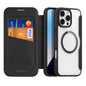 For iPhone 16 Pro Max DUX DUCIS Skin X Pro Series Magsafe PC + TPU Phone Leather Case(Black)