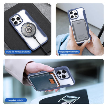 For iPhone 16 Pro DUX DUCIS Skin X Pro Series Magsafe PC + TPU Phone Leather Case(Blue)