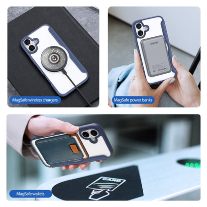 For iPhone 16 Plus DUX DUCIS Skin X Pro Series Magsafe PC + TPU Phone Leather Case(Blue)
