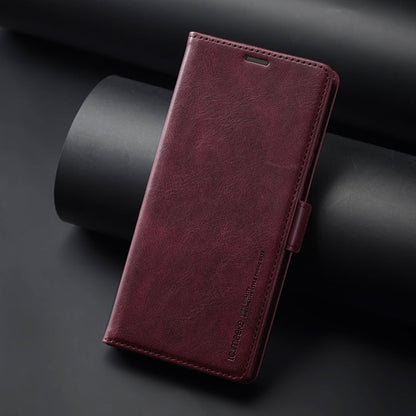For Samsung Galaxy S24 Ultra LC.IMEEKE RFID Anti-theft Leather Phone Case(Red)