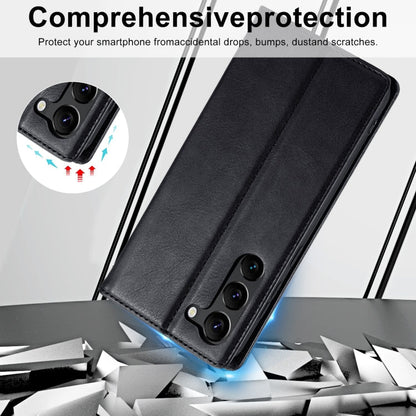 For Samsung Galaxy S24+ LC.IMEEKE RFID Anti-theft Leather Phone Case(Black)