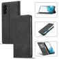 For Samsung Galaxy A15 5G / 15 4G LC.IMEEKE Strong Magnetism Microfiber Leather Phone Case(Black)