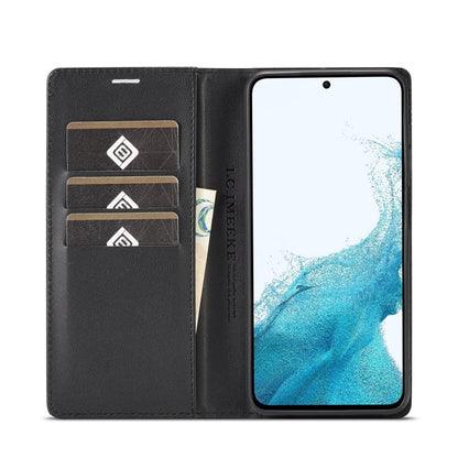 For Samsung Galaxy A15 5G LC.IMEEKE Carbon Fiber Leather Phone Case(Horizontal Black)