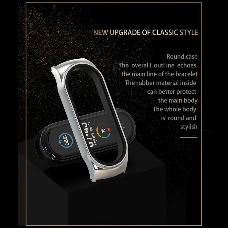 For Xiaomi Mi Band 8 Mijobs CS Case Milan Magnetic Stainless Steel Watch Band(Black)