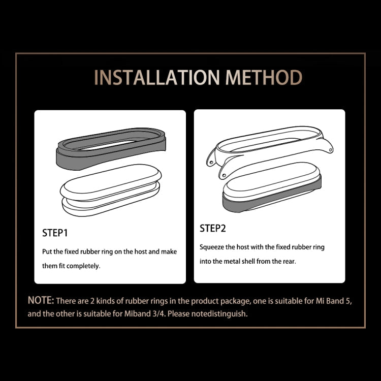 For Xiaomi Mi Band 8 Mijobs CS Case Milan Magnetic Stainless Steel Watch Band(Black)