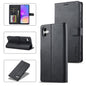 For Samsung Galaxy A05 LC.IMEEKE Calf Texture Leather Phone Case(Black)