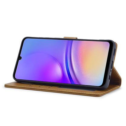 For Samsung Galaxy A05 LC.IMEEKE Calf Texture Leather Phone Case(Brown)