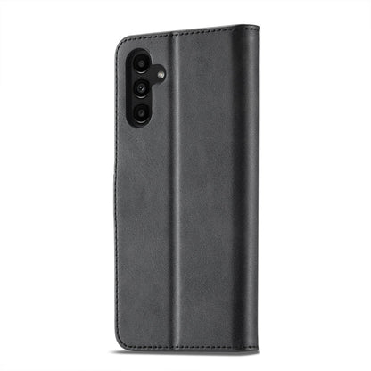 For Samsung Galaxy A55 5G LC.IMEEKE Calf Texture Leather Phone Case(Black)