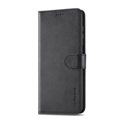For Samsung Galaxy A55 5G LC.IMEEKE Calf Texture Leather Phone Case(Black)