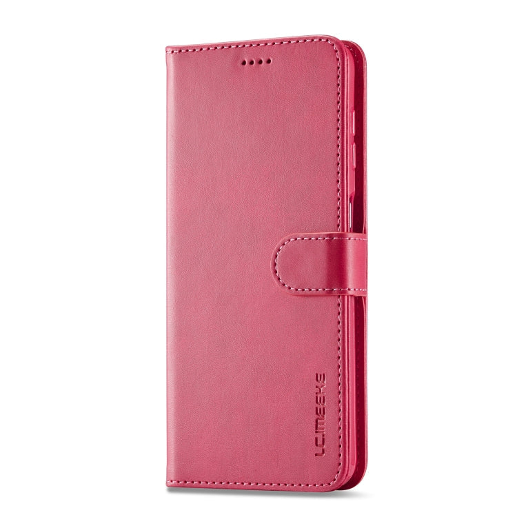 For Samsung Galaxy A55 5G LC.IMEEKE Calf Texture Leather Phone Case(Red)