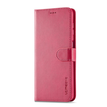 For Samsung Galaxy A55 5G LC.IMEEKE Calf Texture Leather Phone Case(Red)