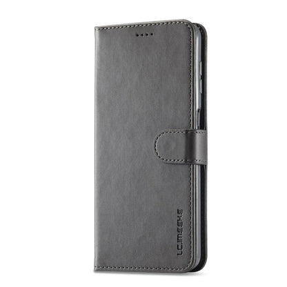 For Samsung Galaxy A55 5G LC.IMEEKE Calf Texture Leather Phone Case(Grey)