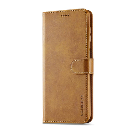 For Samsung Galaxy A55 5G LC.IMEEKE Calf Texture Leather Phone Case(Brown)