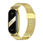 For Xiaomi Mi Band 8 / 9 Mijobs Plus Case Milan Buckle Metal Watch Band(Gold)