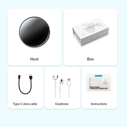 JNN M29 Portable Noise Reduction Smart Voice Control Magnetic Recorder, Memory:4GB