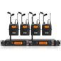 XTUGA RW2080 UHF Wireless Stage Singer In-Ear Monitor System 4 BodyPacks(AU Plug)