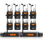 XTUGA RW2080 UHF Wireless Stage Singer In-Ear Monitor System 8 BodyPacks(UK Plug)