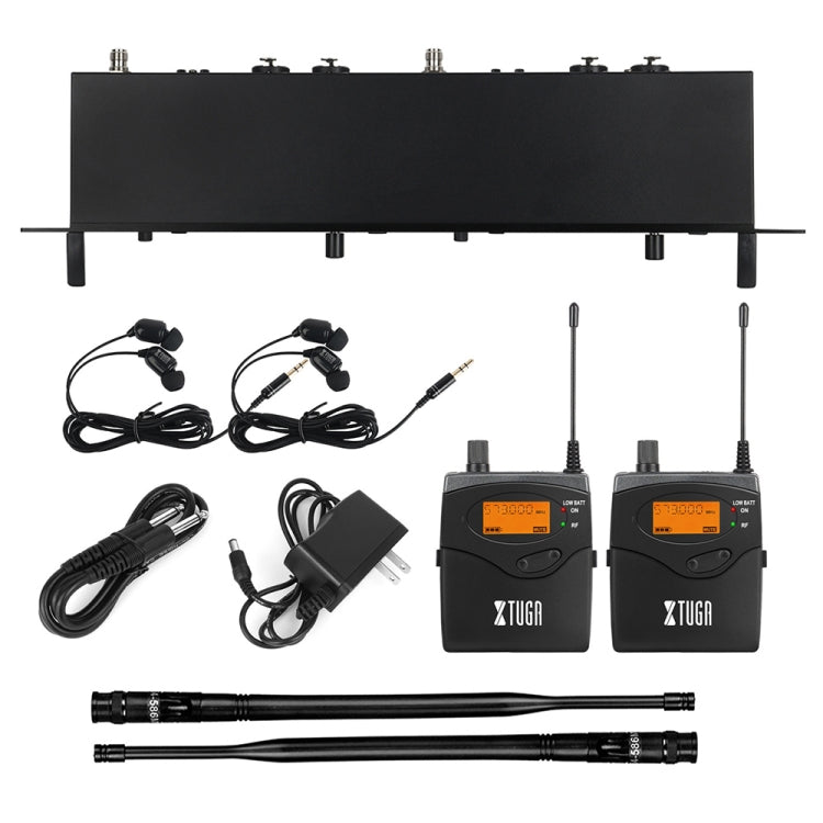 XTUGA RW2080 UHF Wireless Stage Singer In-Ear Monitor System 6 BodyPacks(AU Plug)