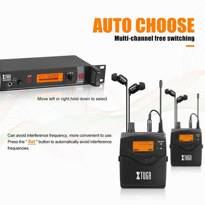 XTUGA RW2080 UHF Wireless Stage Singer In-Ear Monitor System 6 BodyPacks(AU Plug)