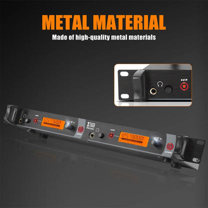 XTUGA RW2080 UHF Wireless Stage Singer In-Ear Monitor System 5 BodyPacks(AU Plug)