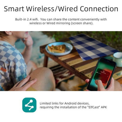 AUN A003 1280x720P 150 Lumens Same Screen Version Portable Home Theater LED HD Digital Projector, US Plug(Grey)