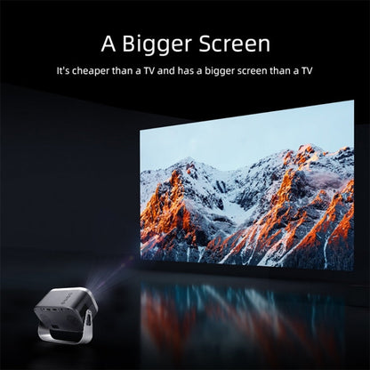 AUN A003 1280x720P 150 Lumens Same Screen Version Portable Home Theater LED HD Digital Projector, US Plug(Grey)