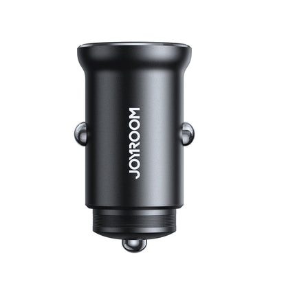 JOYROOM JR-CCN05 30W PD+QC3.0 Mini Metal Car Charger(Black)