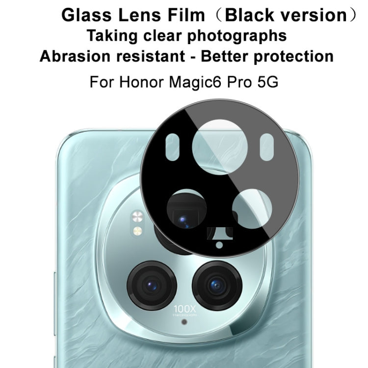 Pour Honor Magic6 Pro 5G Film de protection en verre pour objectif de caméra arrière IMAK Version noire