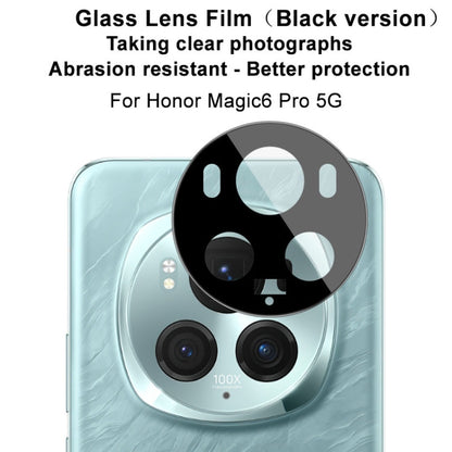 Pour Honor Magic6 Pro 5G Film de protection en verre pour objectif de caméra arrière IMAK Version noire
