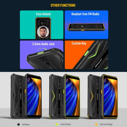[HK Warehouse] Ulefone Armor X12 Pro, 4GB+64GB, IP68/IP69K Rugged Phone, 5.45 inch Android 15 MediaTek Helio G36 Octa Core, Network: 4G, NFC(Less Green)