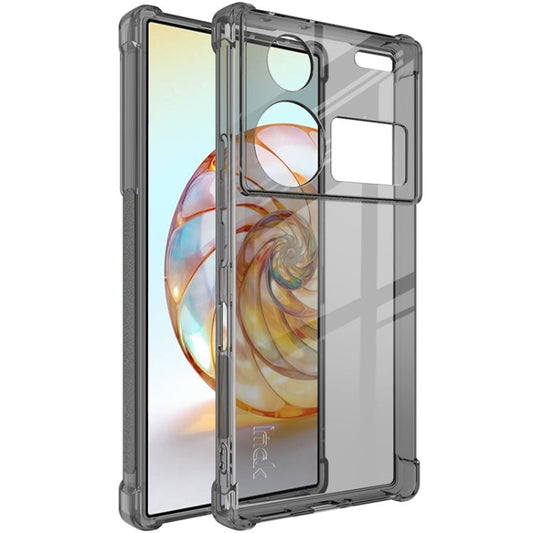 Pour coque de téléphone en TPU antichoc imak Airbag (noir transparent) pour ZTE nubia Z60 Ultra 5G