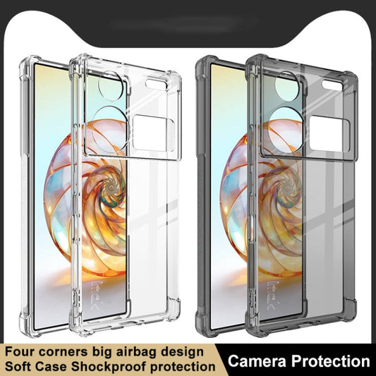 Pour coque de téléphone en TPU antichoc imak Airbag (noir transparent) pour ZTE nubia Z60 Ultra 5G