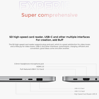 Xiaomi RedmiBook Pro 15 Laptop 2022 15.6 inch, 16GB+512GB, Windows 11 Home Chinese Version, AMD Ryzen 5 6600H Hexa Core(Starlight Grey)