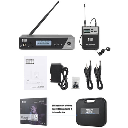 XTUGA  IEM1100 Professional Wireless In Ear Monitor System 4 BodyPacks(US Plug)