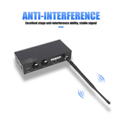 XTUGA IEM1100 Système de monitoring intra-auriculaire sans fil professionnel 5 BodyPacks (prise AU)
