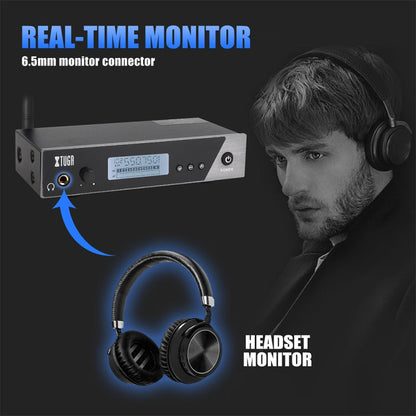 XTUGA IEM1100 Système de monitoring intra-auriculaire sans fil professionnel 5 BodyPacks (prise AU)