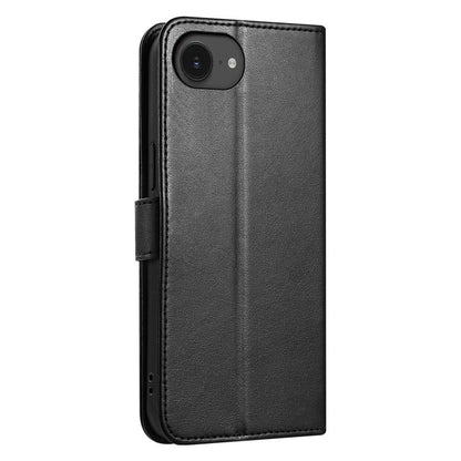 For iPhone 17e / 16e AZNS Sheepskin Texture Flip Leather Phone Case(Black)