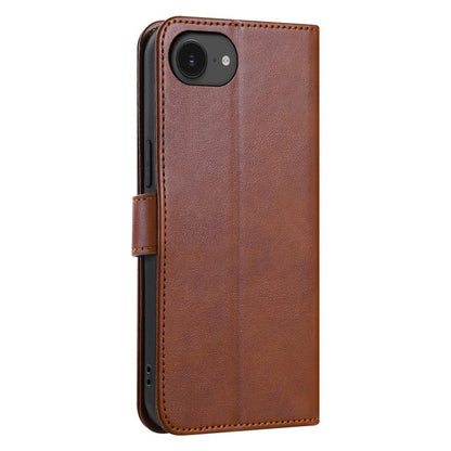 For iPhone 17e / 16e AZNS Sheepskin Texture Flip Leather Phone Case(Brown)