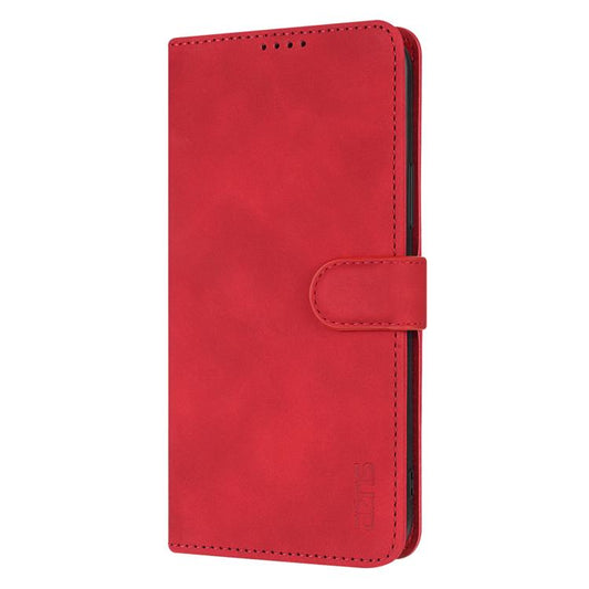 For iPhone 17e / 16e AZNS Skin Feel Calf Texture Flip Leather Phone Case(Red)