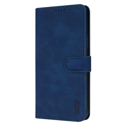 For iPhone 17e / 16e AZNS Skin Feel Calf Texture Flip Leather Phone Case(Blue)