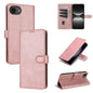Pour iPhone 17e / 16e AZNS Étui portefeuille en cuir grainé avec texture veau (Or rose)