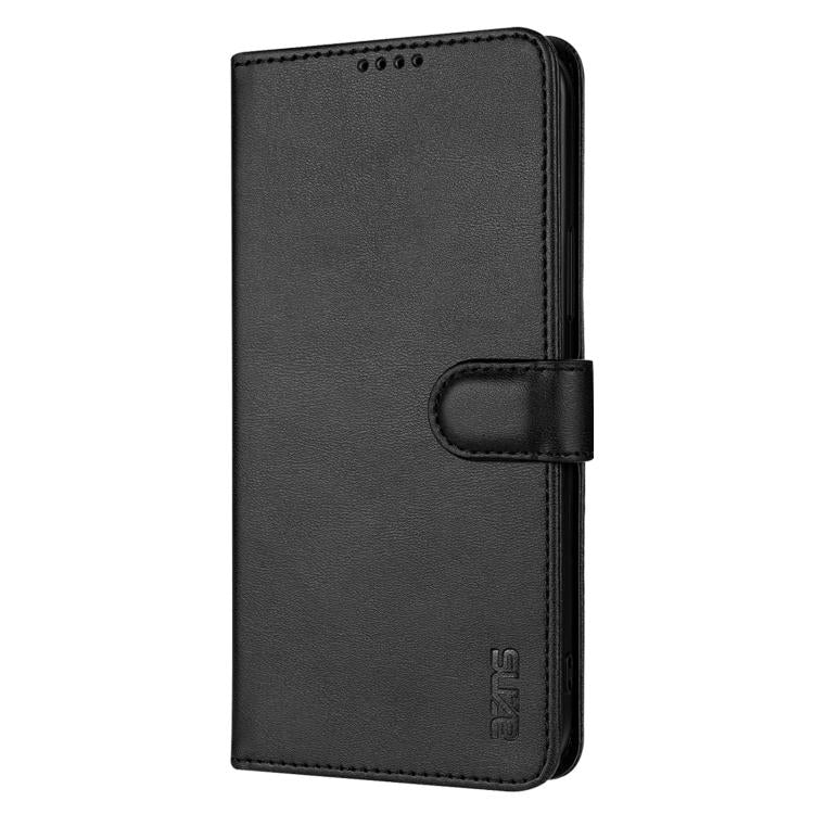 For iPhone 17e / 16e AZNS Skin Feel Calf Texture Flip Leather Phone Case(Black)
