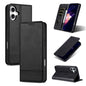 For iPhone 16 Plus AZNS Magnetic Calf Texture Flip Leather Phone Case(Black)